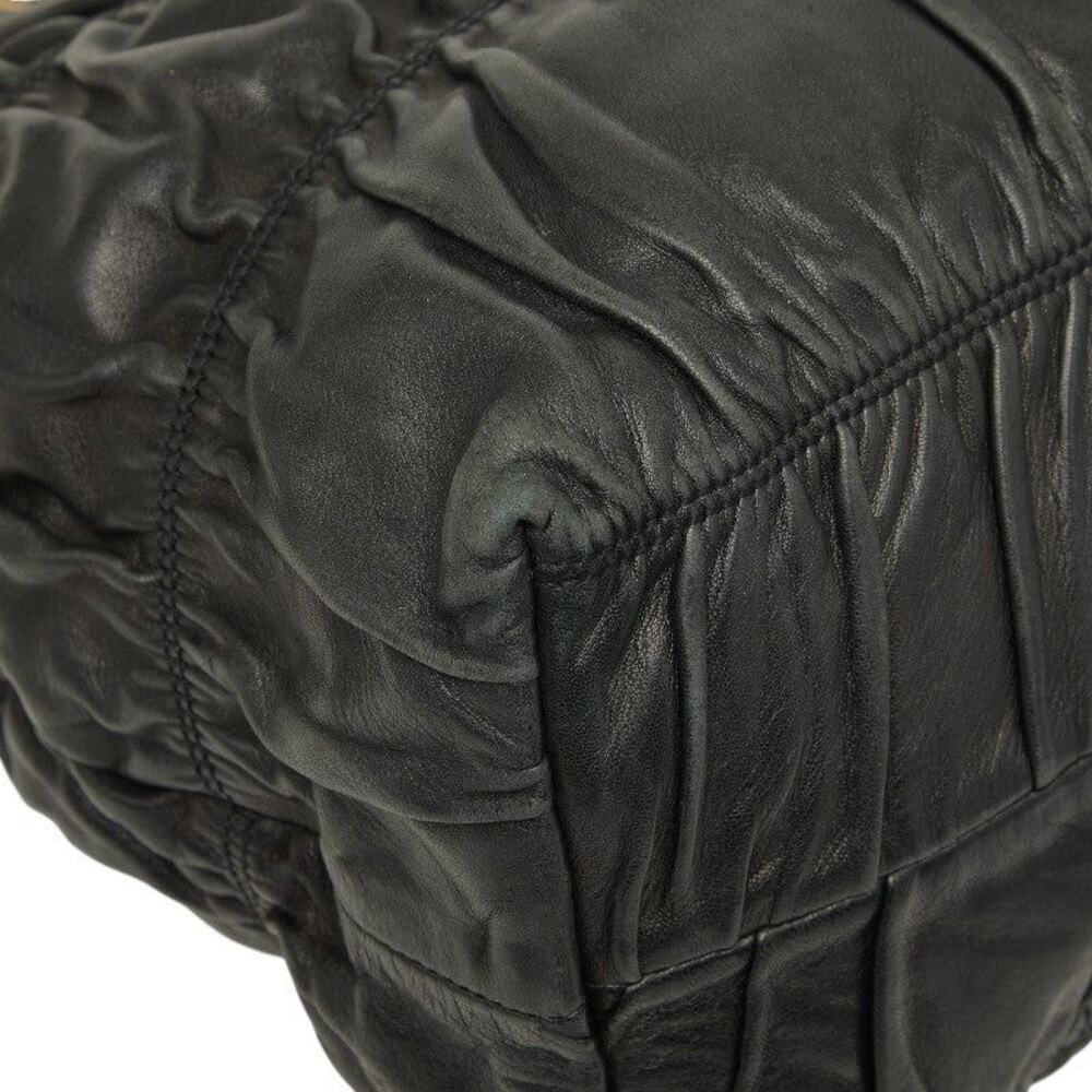 Prada Leather Gaufre Tote Bag Saffiano Black - Picture 9 of 11